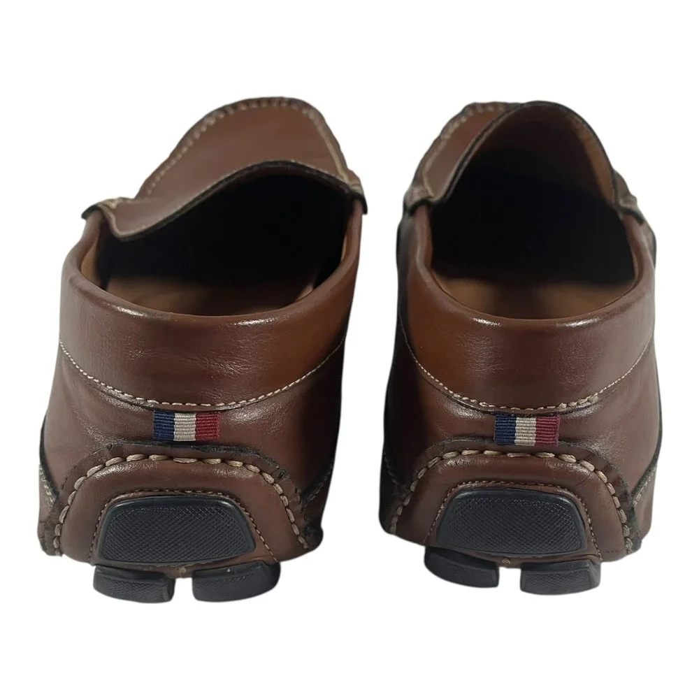 Saddlebred Brady Men's Brown Leather Driving Moccasins Loafers Shoes Size 11